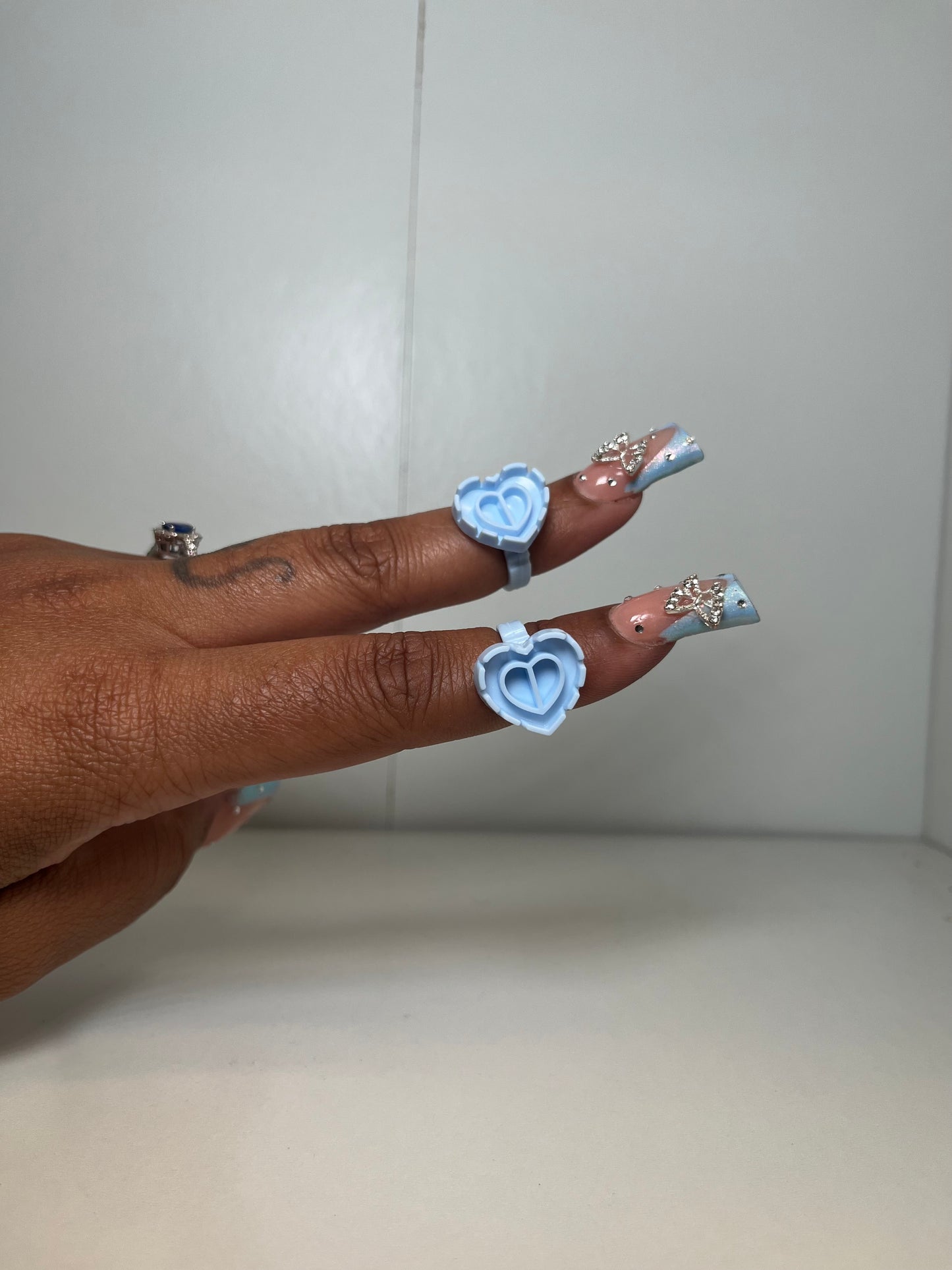 Heart Shape Glue Rings