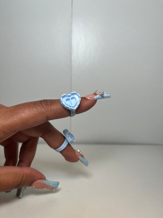 Heart Shape Glue Rings