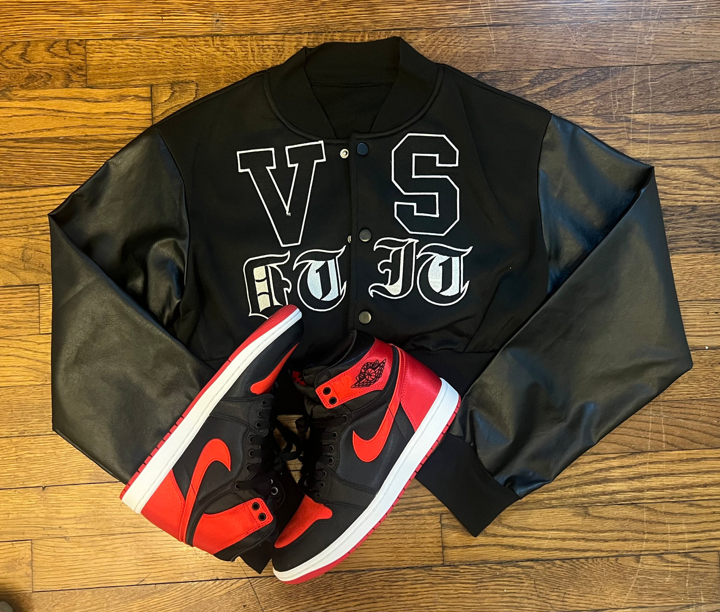 Leather varsity